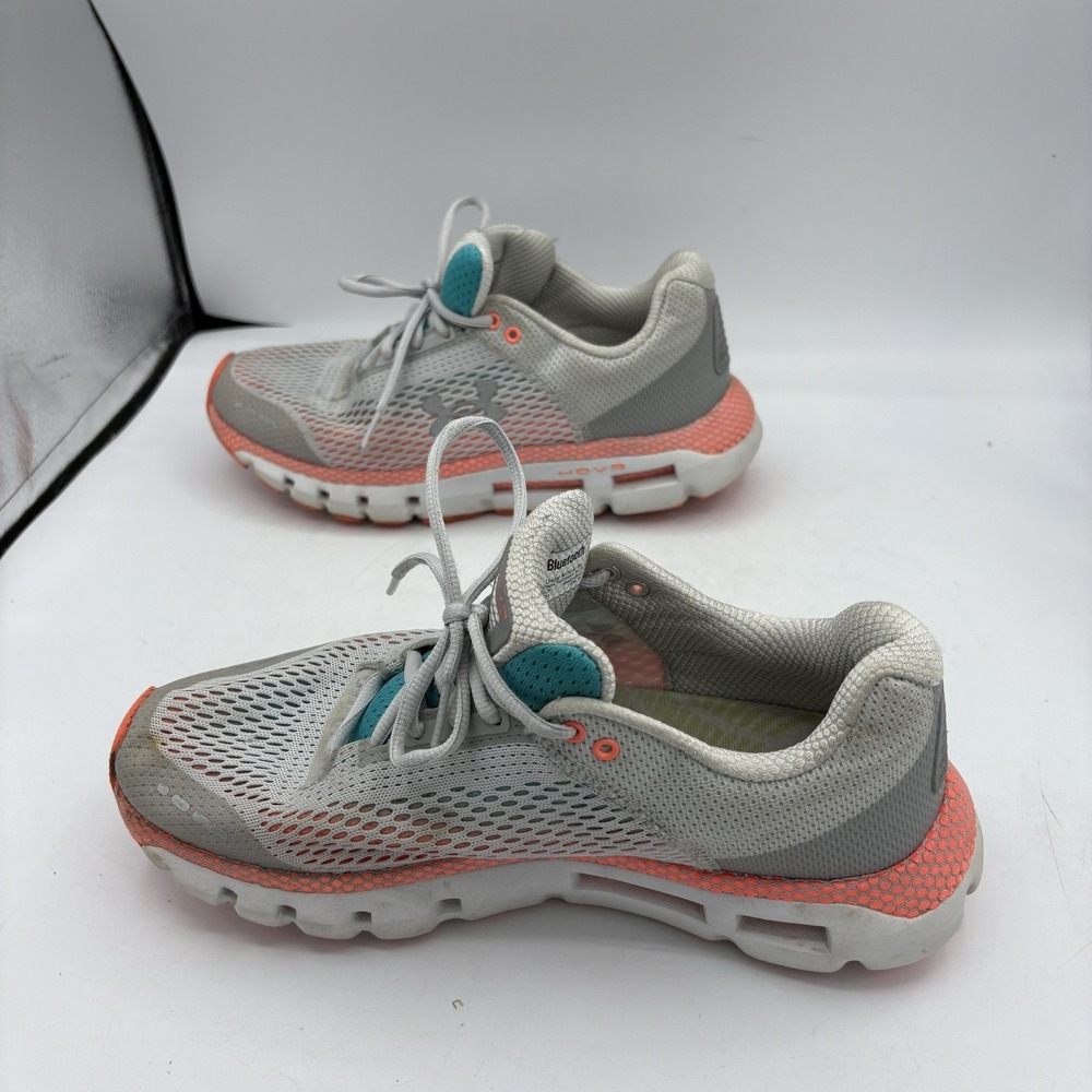Under Armour Shoes Womens Size 9 HOVR Infinite Gray Orange Sneakers - Picture 9 of 10
